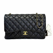 Chanel Jumbo Black Classic Flap Bag Lambskin - Jiaxyk